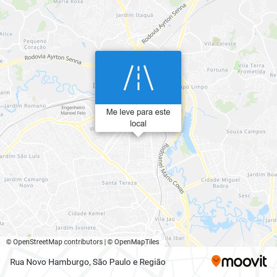 Rua Novo Hamburgo mapa