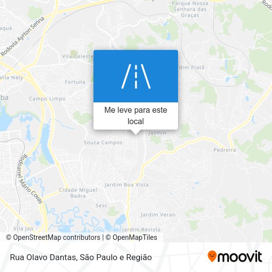 Rua Olavo Dantas mapa