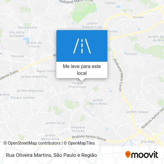 Rua Oliveira Martins mapa