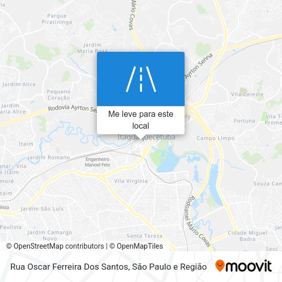 Rua Oscar Ferreira Dos Santos mapa