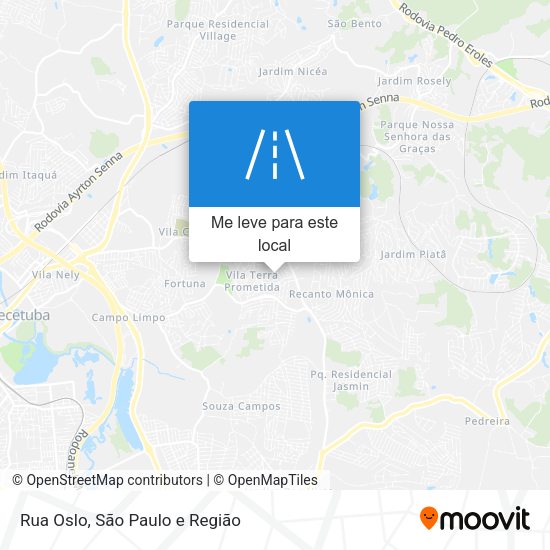 Rua Oslo mapa