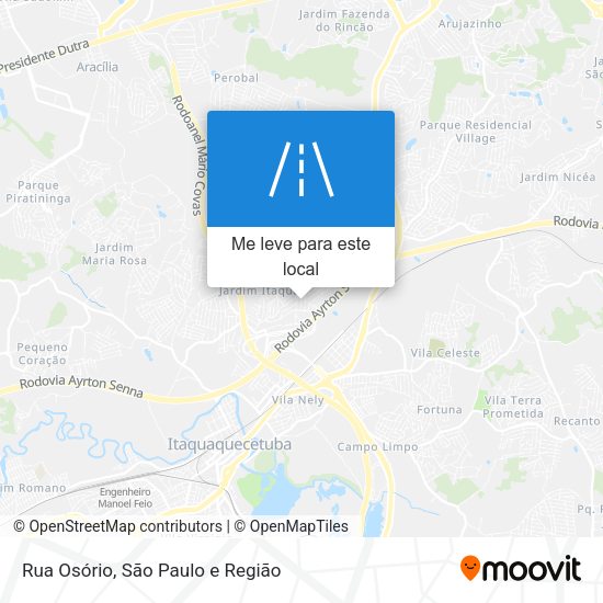 Rua Osório mapa