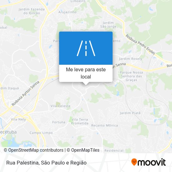 Rua Palestina mapa
