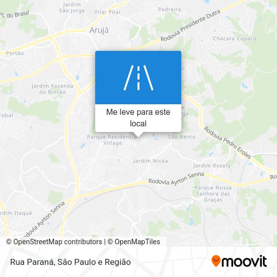 Rua Paraná mapa