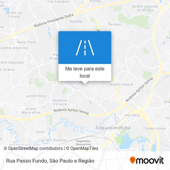 Rua Passo Fundo mapa