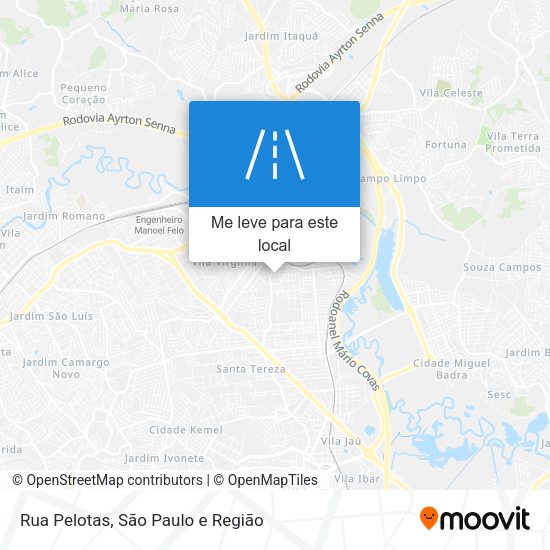 Rua Pelotas mapa