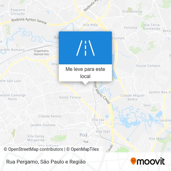 Rua Pergamo mapa