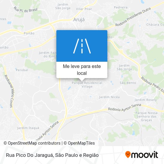 Rua Pico Do Jaraguá mapa