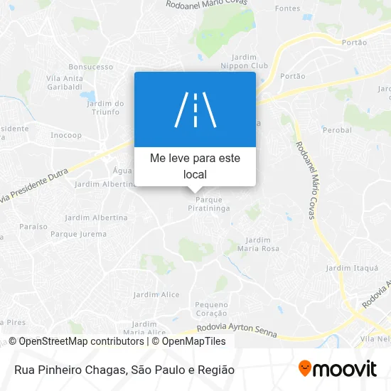 Rua Pinheiro Chagas mapa