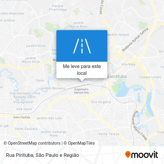 Rua Pirituba mapa