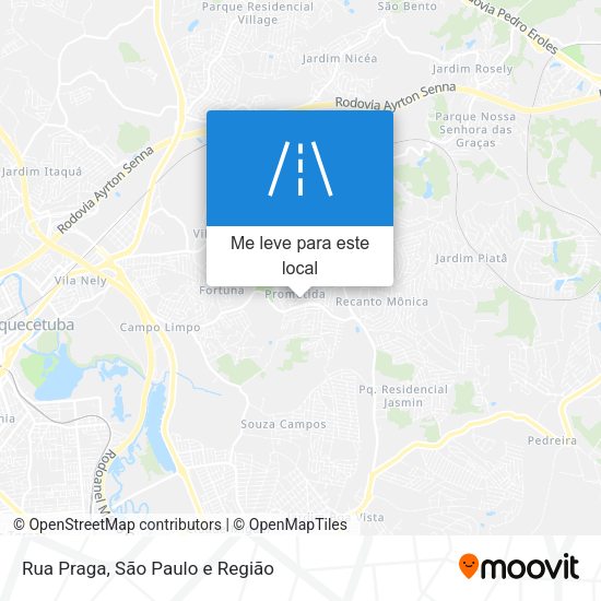 Rua Praga mapa
