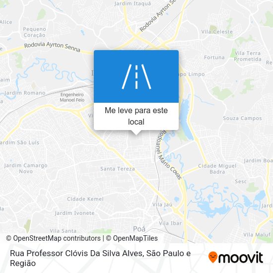 Rua Professor Clóvis Da Silva Alves mapa