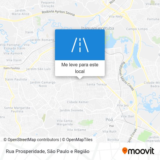 Rua Prosperidade mapa