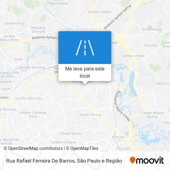 Rua Rafael Ferreira De Barros mapa