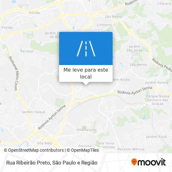 Rua Ribeirão Preto mapa