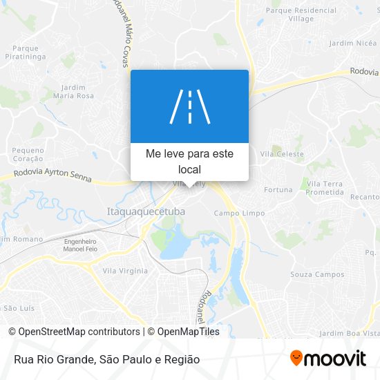 Rua Rio Grande mapa