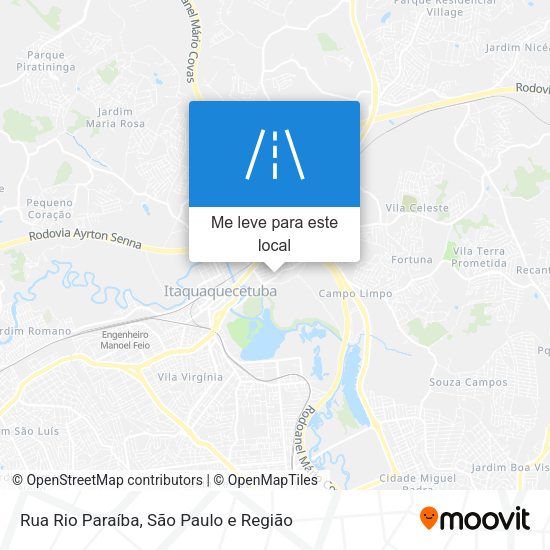 Rua Rio Paraíba mapa