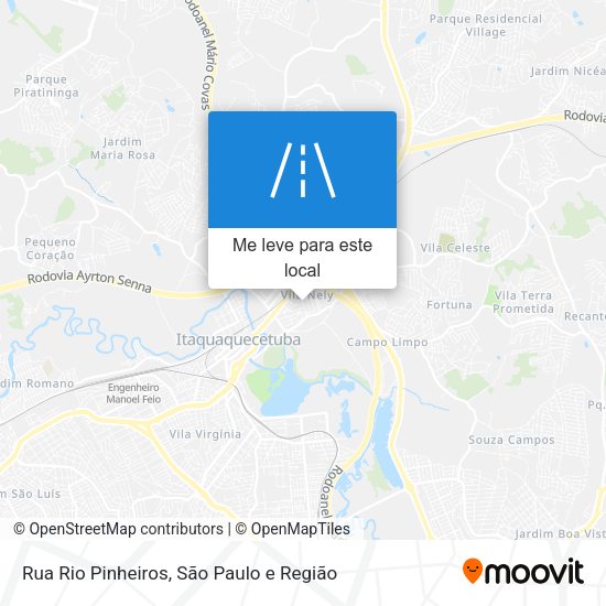 Rua Rio Pinheiros mapa