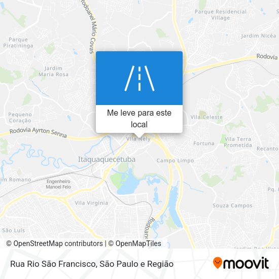 Rua Rio São Francisco mapa