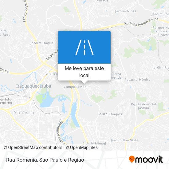 Rua Romenia mapa