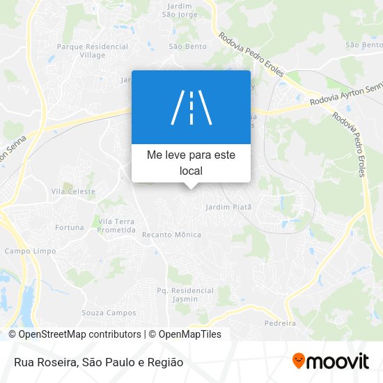 Rua Roseira mapa