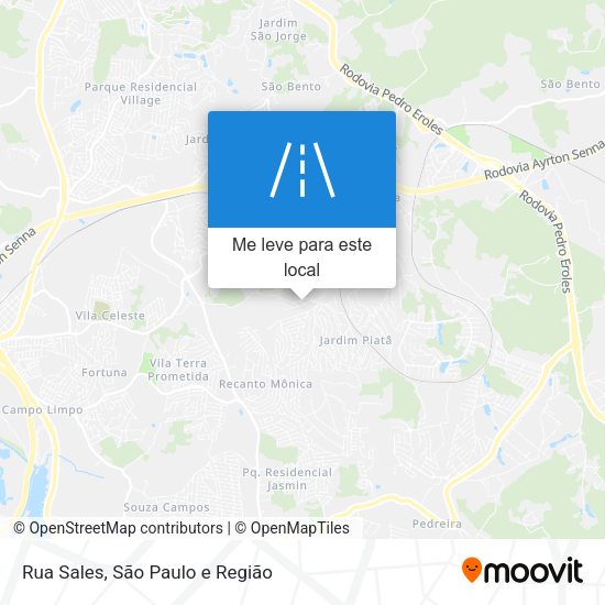 Rua Sales mapa