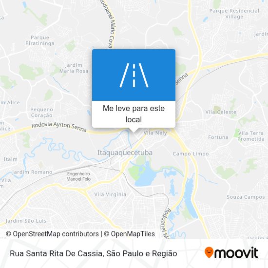 Rua Santa Rita De Cassia mapa