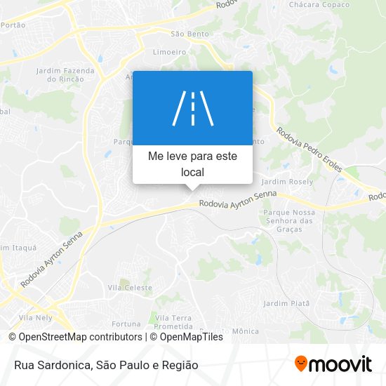 Rua Sardonica mapa