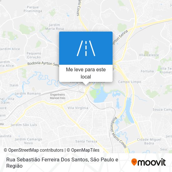 Rua Sebastião Ferreira Dos Santos mapa
