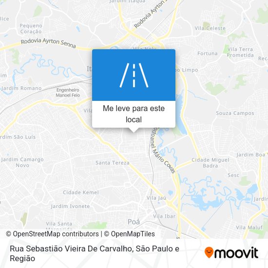 Rua Sebastião Vieira De Carvalho mapa