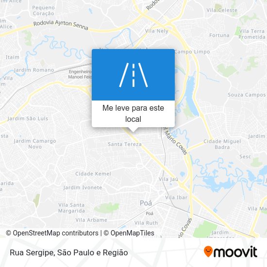 Rua Sergipe mapa