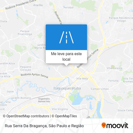 Rua Serra Da Bragança mapa
