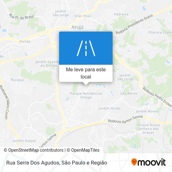 Rua Serra Dos Agudos mapa