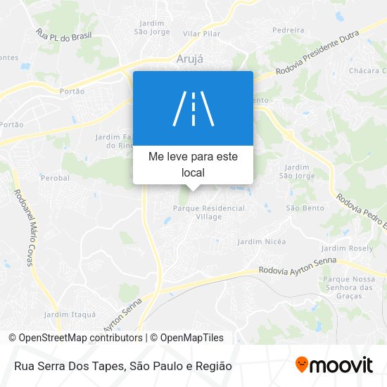Rua Serra Dos Tapes mapa
