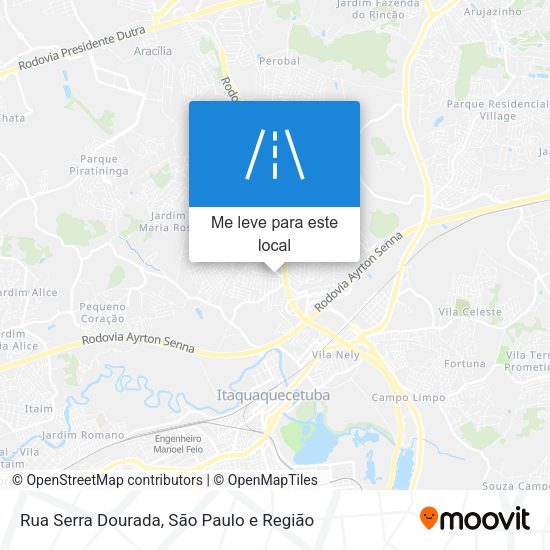 Rua Serra Dourada mapa