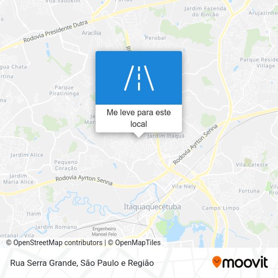 Rua Serra Grande mapa