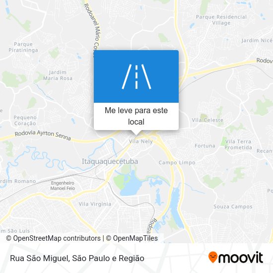 Rua São Miguel mapa