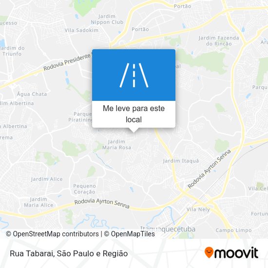 Rua Tabarai mapa