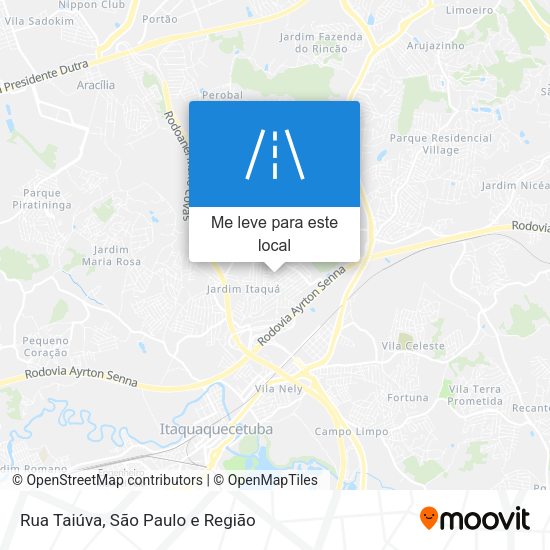 Rua Taiúva mapa