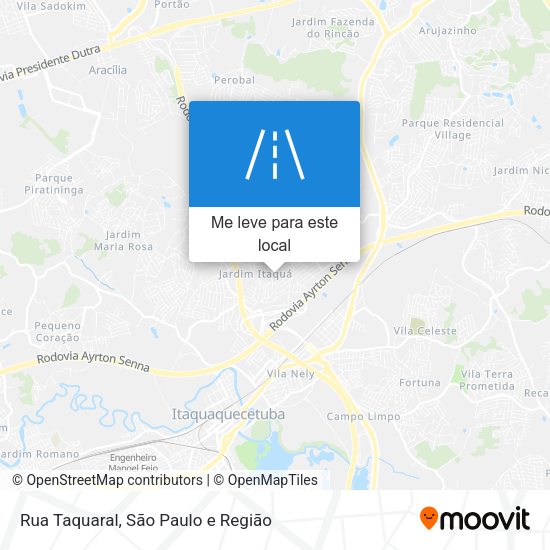 Rua Taquaral mapa