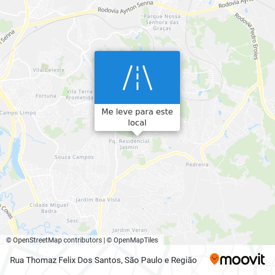 Rua Thomaz Felix Dos Santos mapa