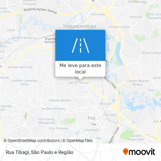 Rua Tibagi mapa