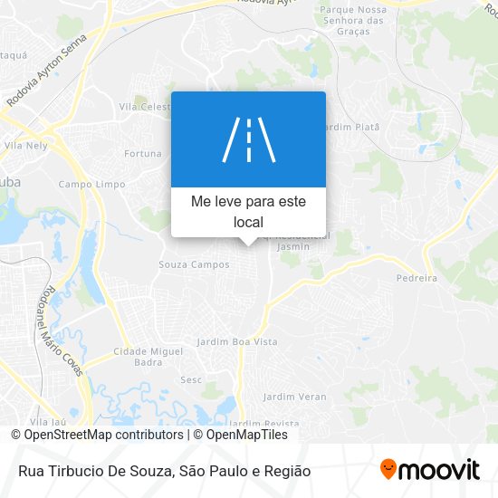 Rua Tirbucio De Souza mapa