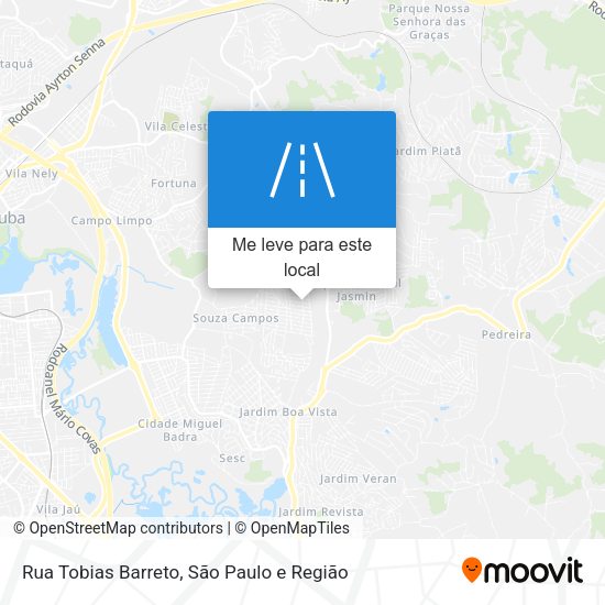Rua Tobias Barreto mapa