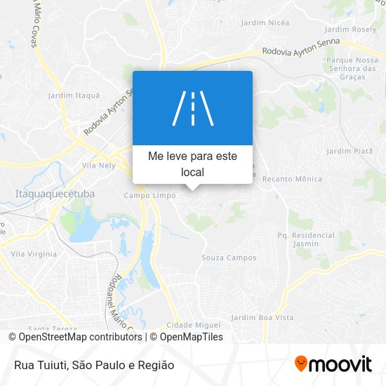 Rua Tuiuti mapa