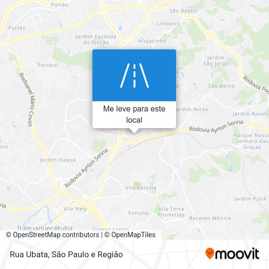 Rua Ubata mapa