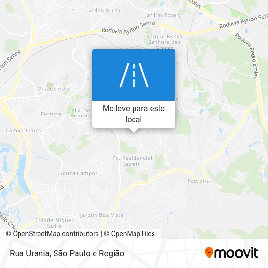 Rua Urania mapa