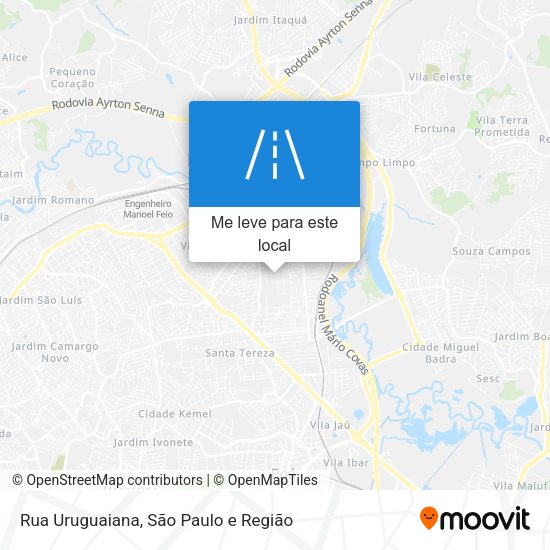 Rua Uruguaiana mapa