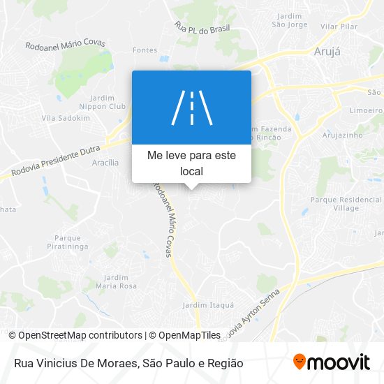 Rua Vinicius De Moraes mapa