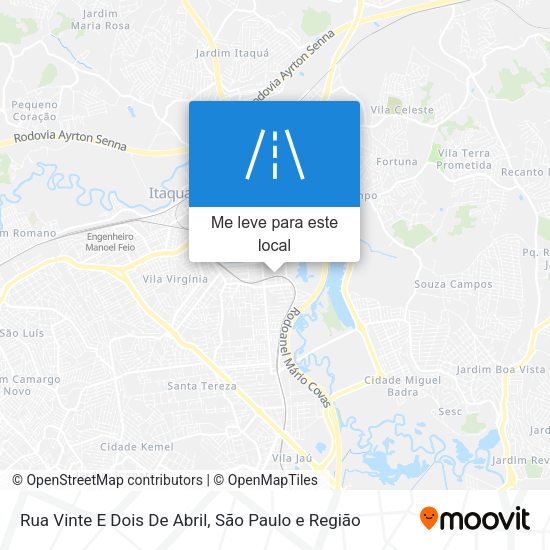 Rua Vinte E Dois De Abril mapa